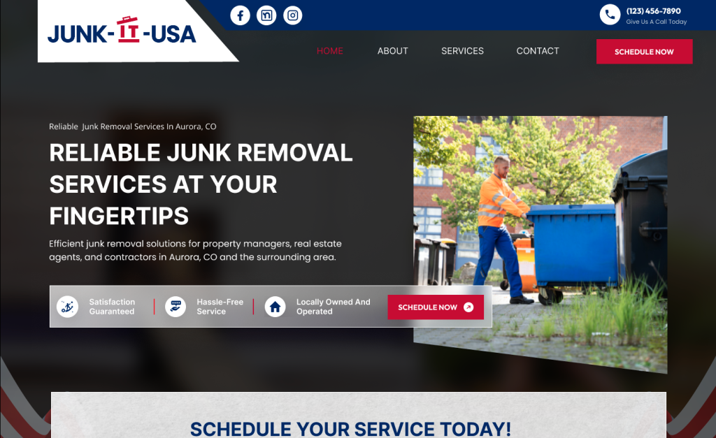 Junk Removal Web Design